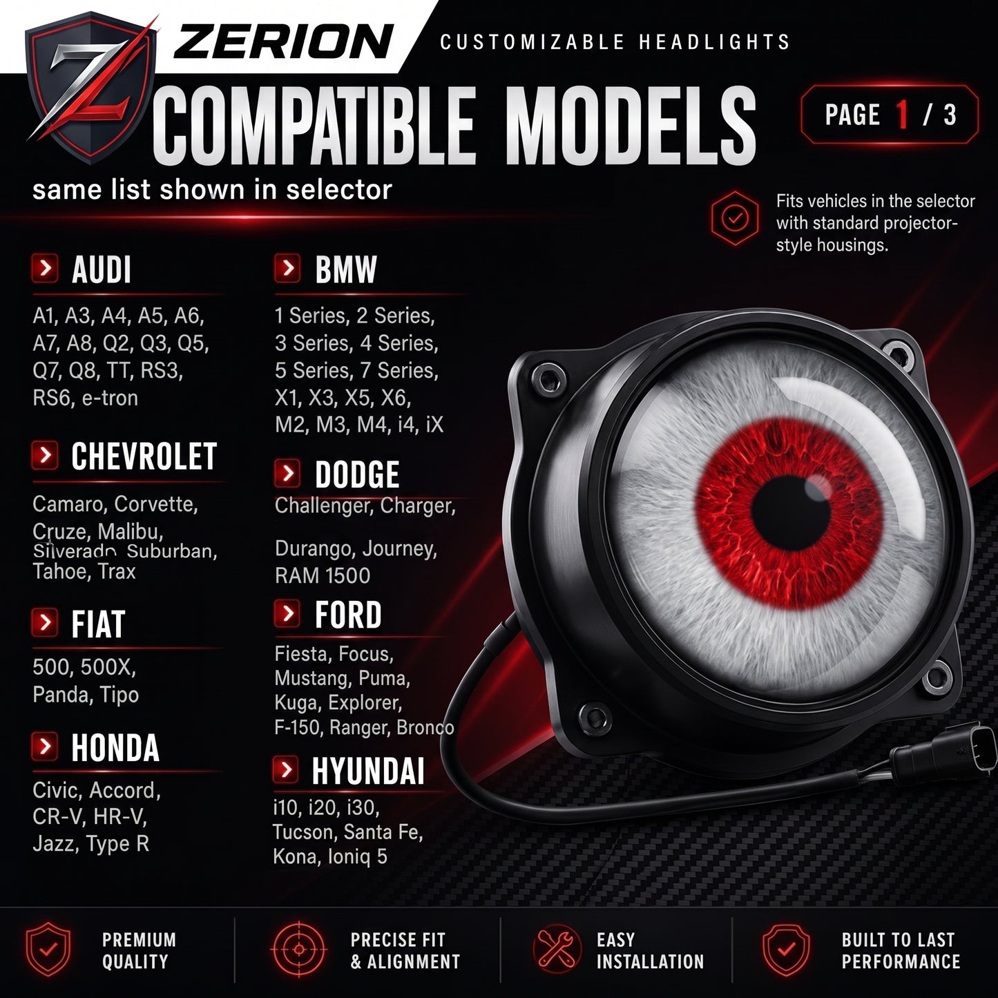 Zerion™ - Devil Eye LED Car Lights