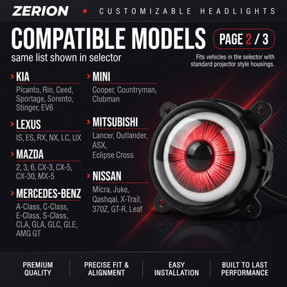 Zerion™ - Devil Eye LED Car Lights